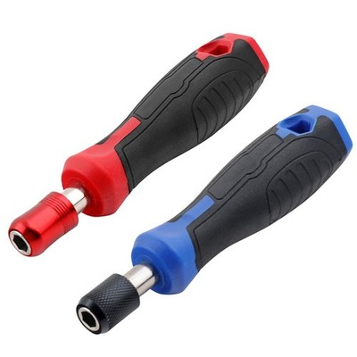 Enhanced Efficiency Hex Selflocking Screwdriver Handle with 1/4 Hex Adapter