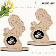 Sonogram Picture Frame, Wooden Magnetic Ultrasound Picture Frame for Re-2PACK