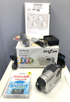#ad #ad Hitachi DZ BX35A DVD Camcorder With Box Manual amp; Accessories Tested $49.99