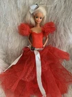 Barbie 1988 Happy Holidays First Special Edition Doll Red Dress Vintage