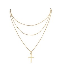 Gold Vermeil Necklace Stack 18ct Gold on 925 Sterling Silver Layered Chain Trio