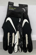 Nike Vapor Jet 5.0 Black White Gloves Football PGF905-091 Size Large L