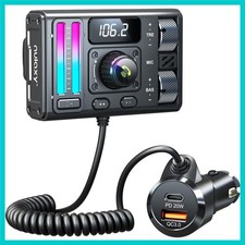 FM Radio Transmitter with Bass Boost  Treble Control for Enhanced Car Audio