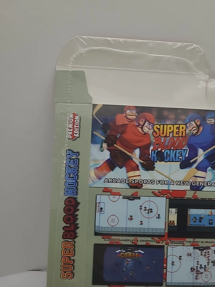 Super Blood Hockey Retro Actualización Sin Interruptor de Juego Edición Premium Nuevo Precintado Foto 4 de 4