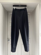 The Row Malu Virgin Wool Trousers in Black size US 2