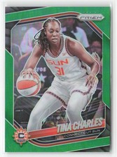 2025 Panini Prizm WNBA #3 Tina Charles Green Prizms