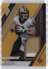 2021 Panini Phoenix Veteran Materials Prime Yellow 35/50 Taysom Hill #VM-THI 0c3
