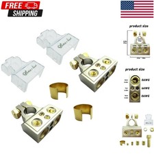 Battery Terminal Connectors, 0/2/4/6/8/10 AWG Battery Terminals,Heavy Duty To...