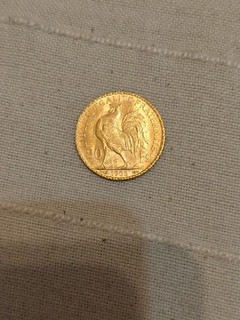 Pièce 20 Francs OR 1908 Marianne Coq