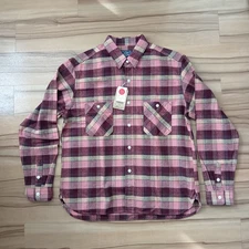 Studio D'Artisan 5735 Heavyweight Flannel Shirt Red Size 42  Made in Japan