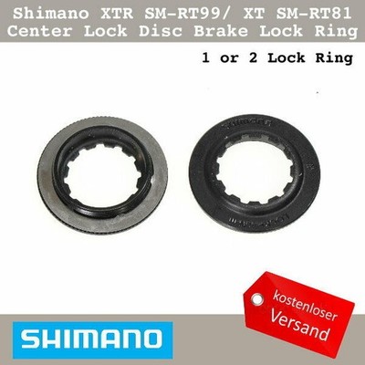 1 or 2 Shimano XTR SM-RT99/ XT SM-RT81 Center Lock Disc Brake Lock Ring W/Washer