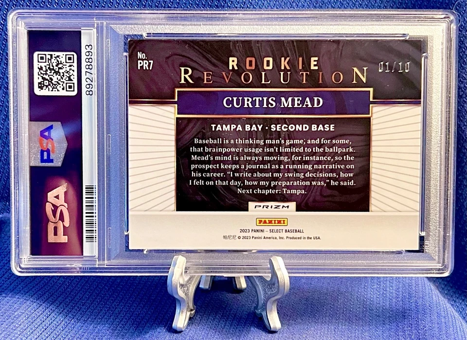 Curtis Mead 2023 Select Rookie Revolution Gold Prizm #/10 #PR7 MINT  WHITE SOX📈 - Image 2 of 2