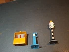 Vintage Dinky Toys Set Of 3 Roadside Items. As Found