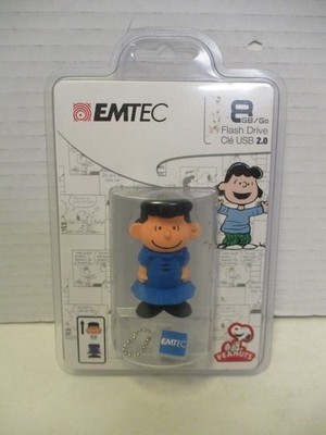 EMTEC 8 GB Flash Drive - PEANUTS GANG - LUCY - NEW/SEALED