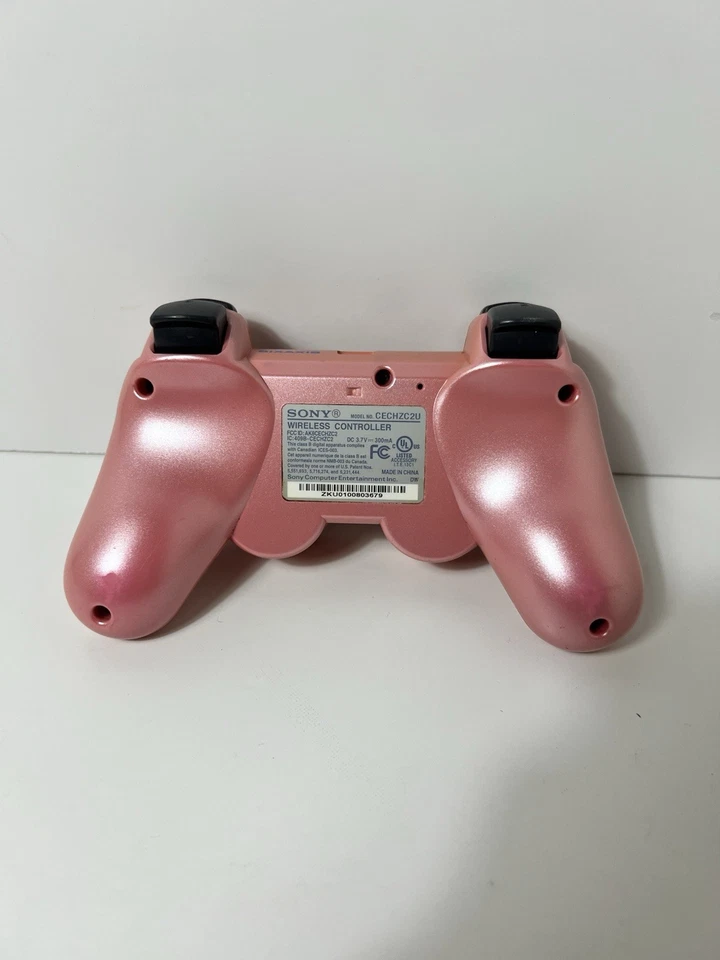 PlayStation 3 PS3 Dualshock Sixaxis Controller OEM Candy Metallic Pink Working - Image 2 of 4
