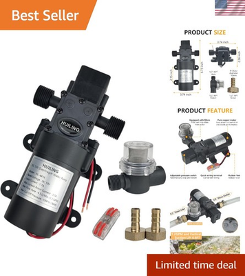 #ad Versatile 4.5 L min Diaphragm Pump for RV Garden and Camping Needs 100 PSI $39.99