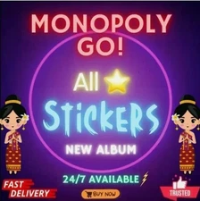 GOLD Sticker Available🔥Monopoly Stickers Go 1⭐-6⭐ CHEAPEST🔥 SUPER FAST⚡24/7