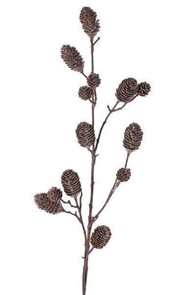 artplants KüNstlicher Weihnachtsbaum Tannenzweig Tegmen, Dunkelbraun, 100Cm-image