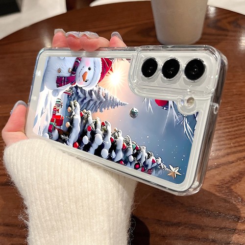 For Samsung S25 Ultra S24FE S23 A17 A15 A16 A56 A55 Cartoon Christmas Case Cover - Picture 20 of 21