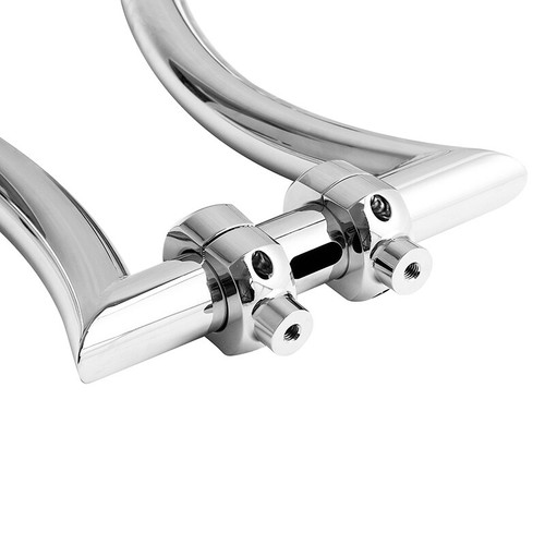 18" Rise 2'' Hanger Bar Handlebar Risers For Harley Sportster Softail Touring - Foto 9 di 13