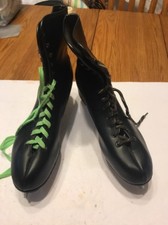 Mens Black Lace Up Ice Skates Don t Know What s Size See The Pic Ships N 24h