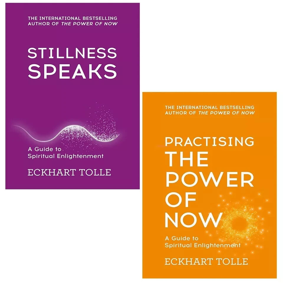 Eckhart Tolle 2 Books Collection Set Practising Power Of Now, Stillness Speaks