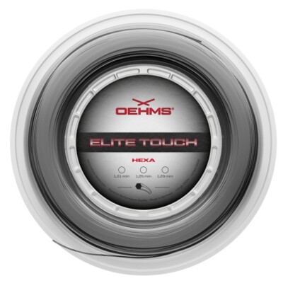 OEHMS Elite Touch Co-Poly-Tennissaite 200m Rolle | Hexagonal | Komfort & Spin