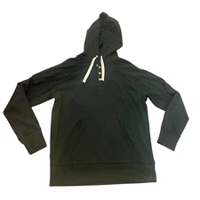 The Normal Brand Mens Green Henley Style Hoodie- XL