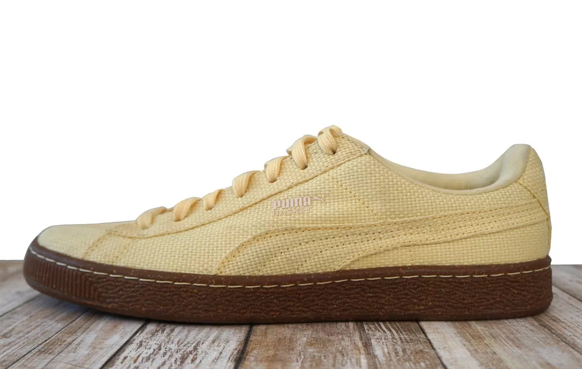 PUMA W 9.5 M 8.5 Basket Ripstop Ice Cream Mellow Yellow Sneakers 36234001 | eBay