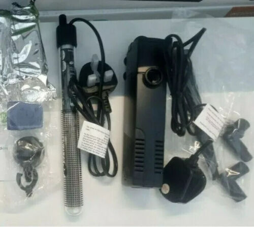 **BRAND NEW** White Fish Tank Aquarium with Stand, Heater, Filter, Led & More - Picture 9 of 10