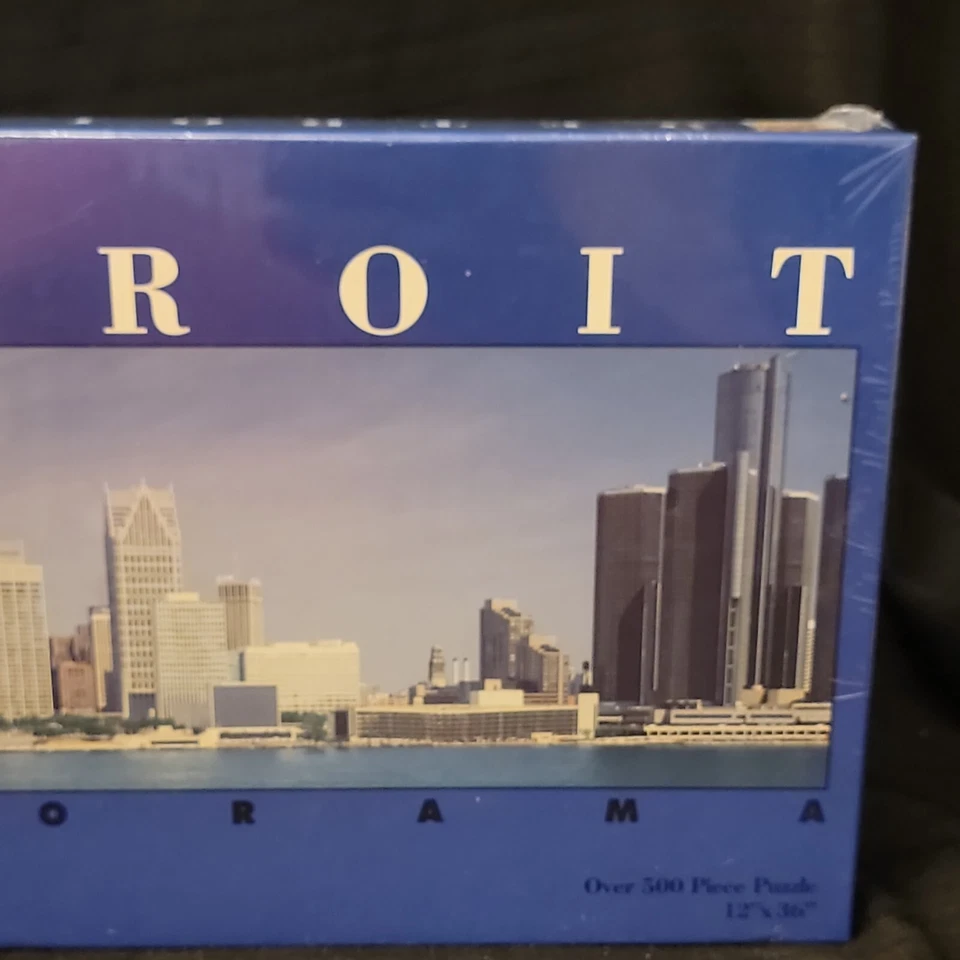NEW Detroit City Skyline Panorama Jigsaw Puzzle 500 Pieces Downtown 36"x12" NIB - Image 4 of 4