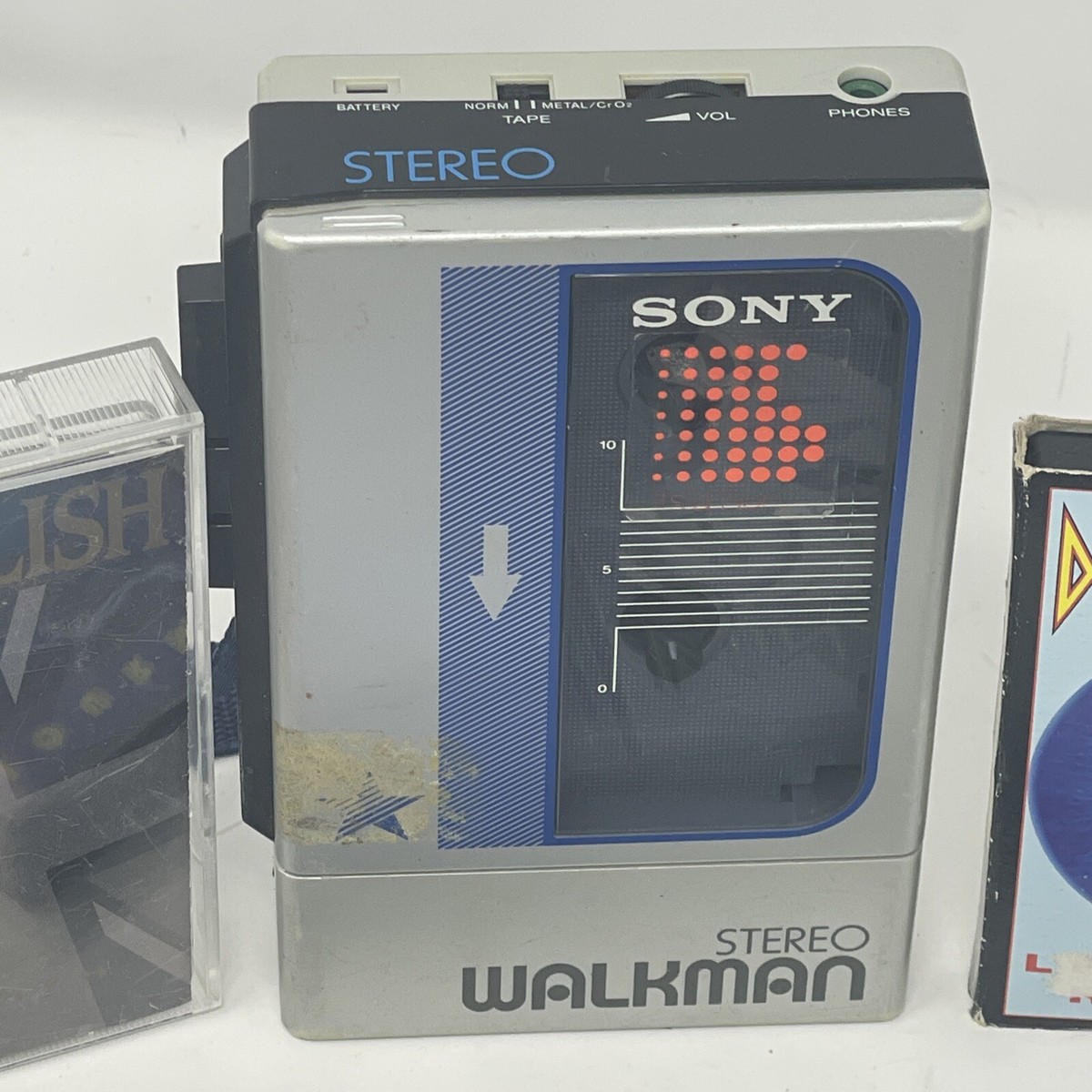 SONY WM-FX808 1993 As is Walkman W/Plug adapter Cassette Player Non-Returnable