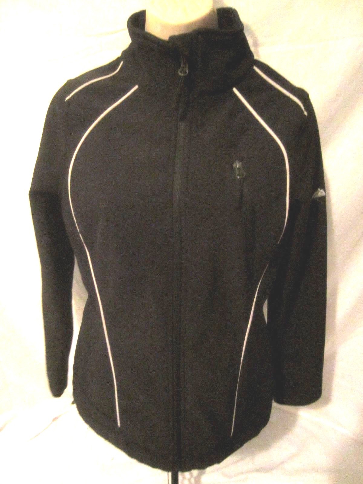 SNOZU Performance Womens Jacket Black Sz Small Fitted Zip Front H318 eBay