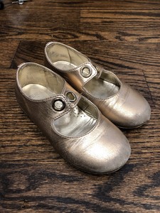 little girls rose gold shoes