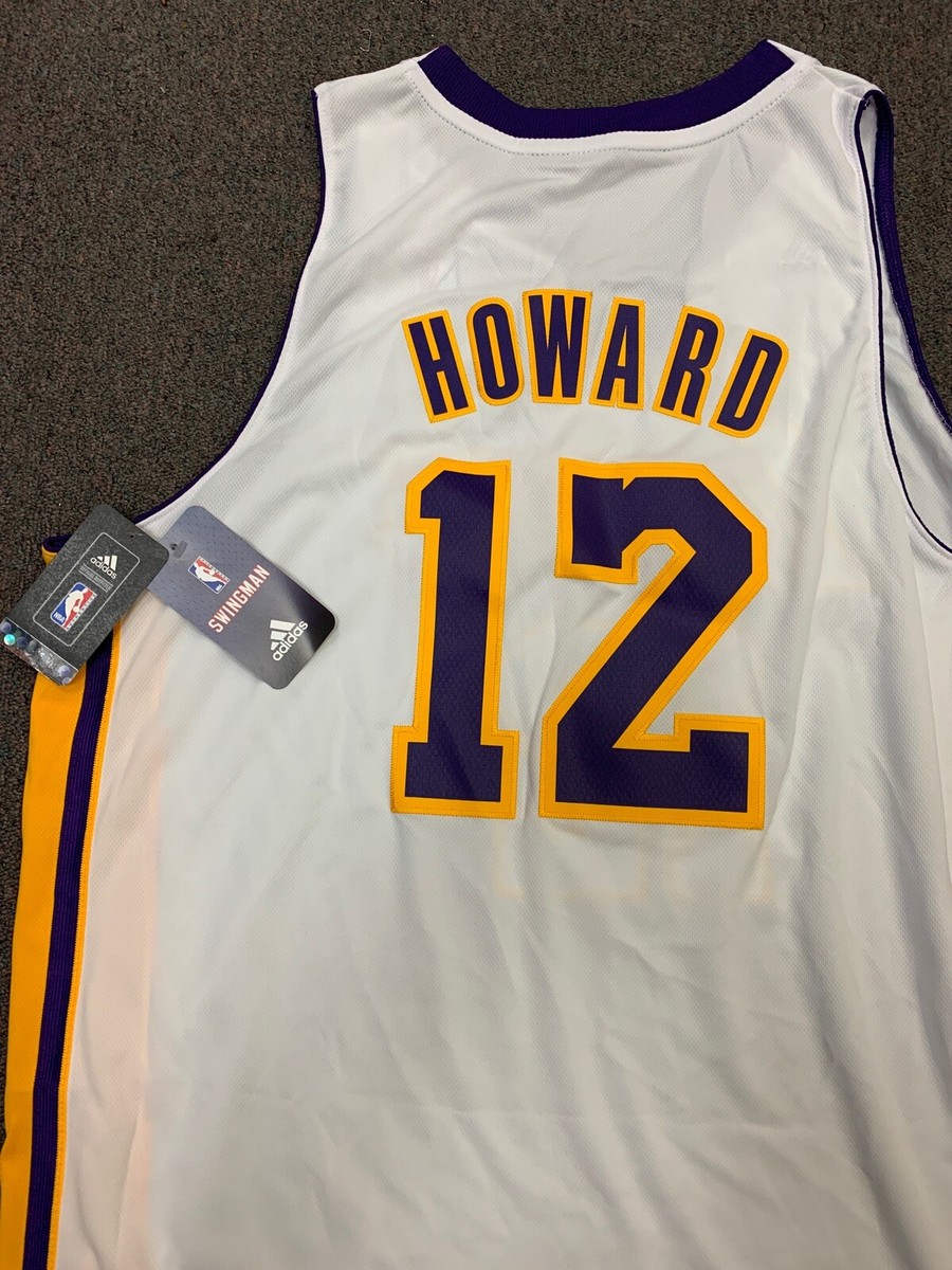 New Dwight Howard XL Adidas Los Angeles Lakers Swingman White