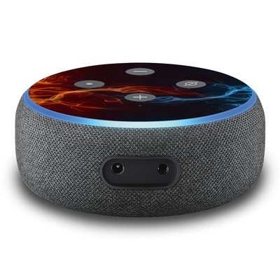 2er Set Aufkleber Feuer passend für Alexa Echo Dot Gen.3 Smart Assistant R137-17