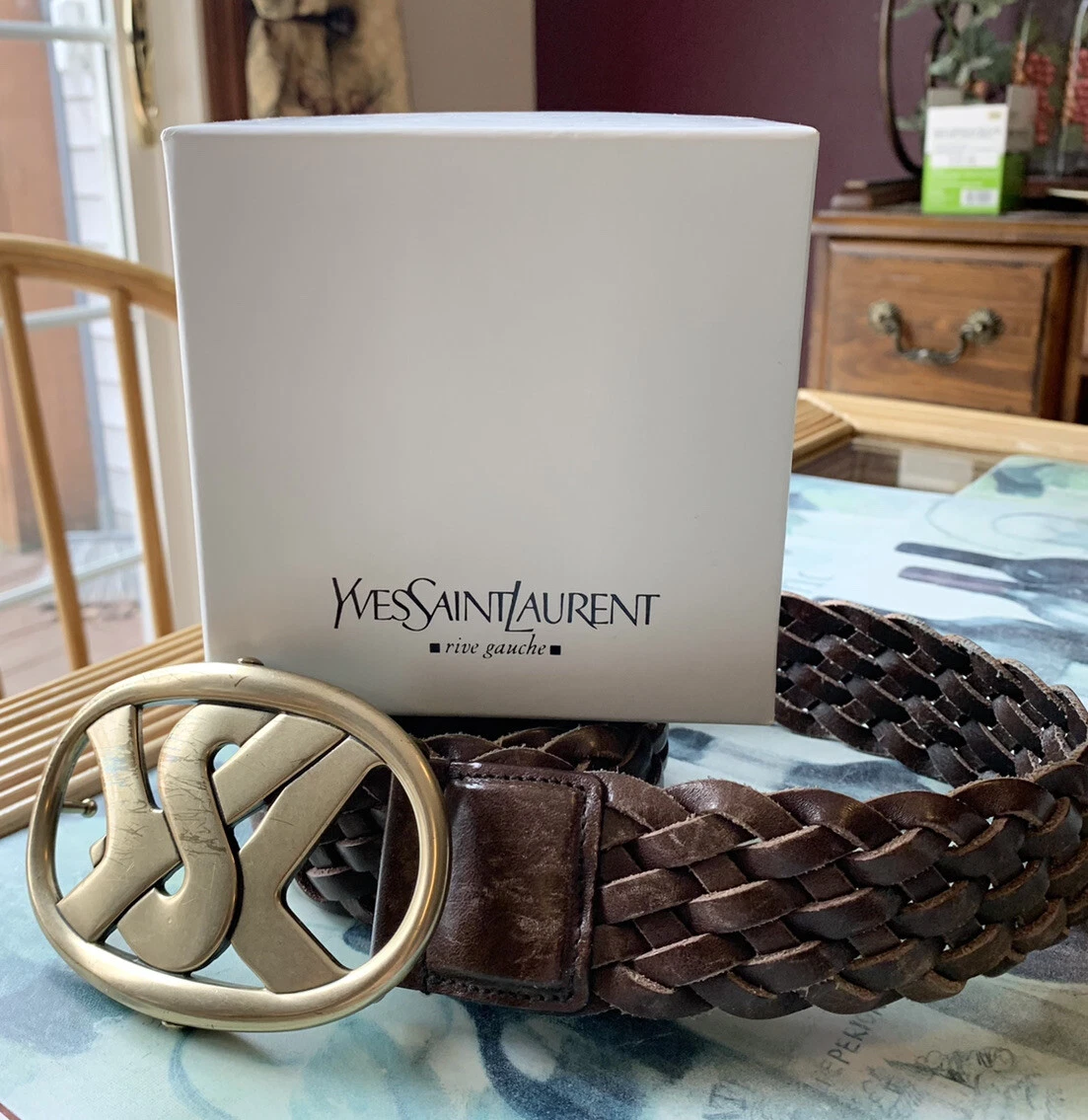 Yves Saint Laurent Designer Mens Belt size 36 | eBay