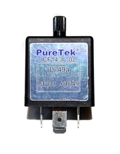 PureTek® CF14 3 Pin Adjustable LED Flasher Relay Car Turn Signal Indicator Light