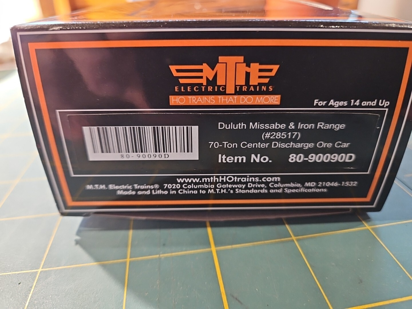 MTH HO SCALE, DMIR 70 TON ORE CAR, 8090090D eBay