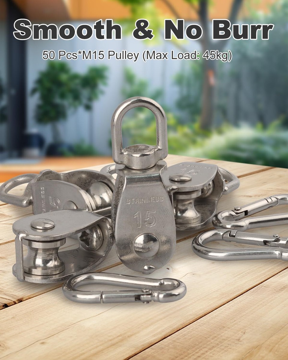 304 Stainless Steel Pulley Roller - 0.59