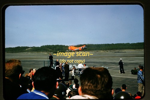 Kodachrome Slide of USAF Piasecki Helicopter at EAFB in 1960