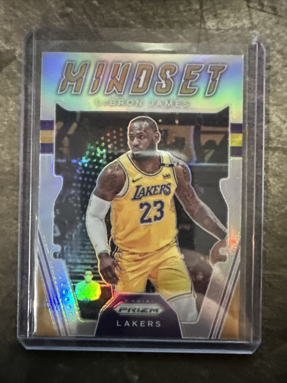 2021-22 Panini Prizm Lebron James Mindset Silver Prizm Parallel #3 Lakers