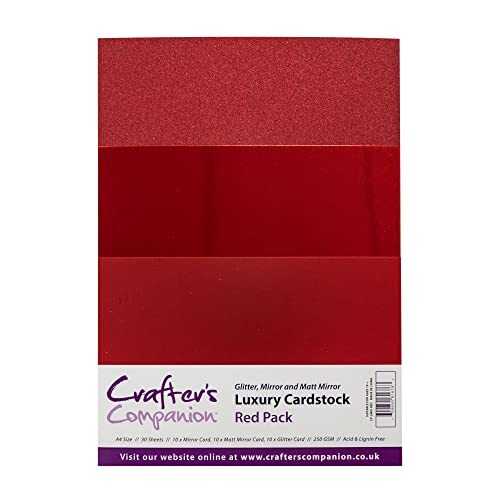 Crafters Companion CP-LMIX-Red Crafter's Companion Lusso Cartoncino (I0y)