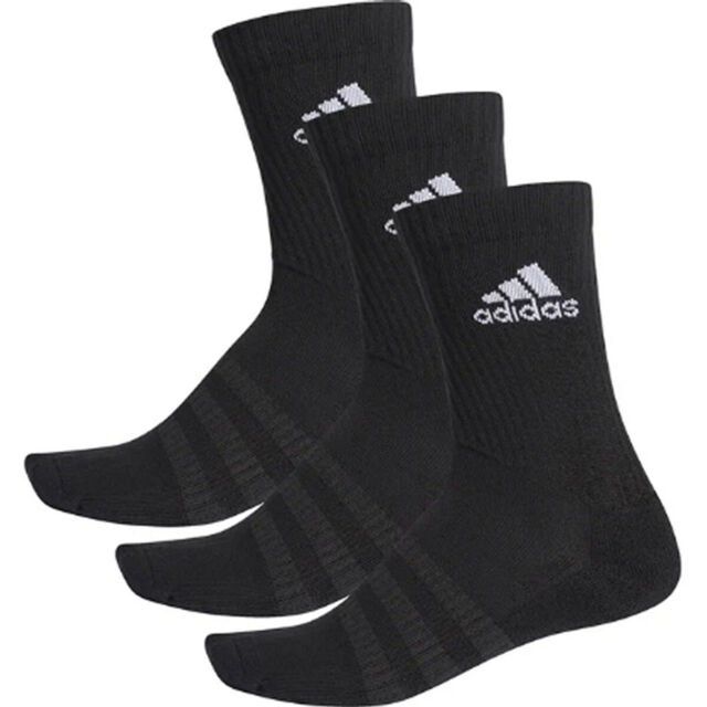 Adidas Herren Damen Trainings 3S CREW Sport Socken 3er Pack Schwarz DZ9357 NEU