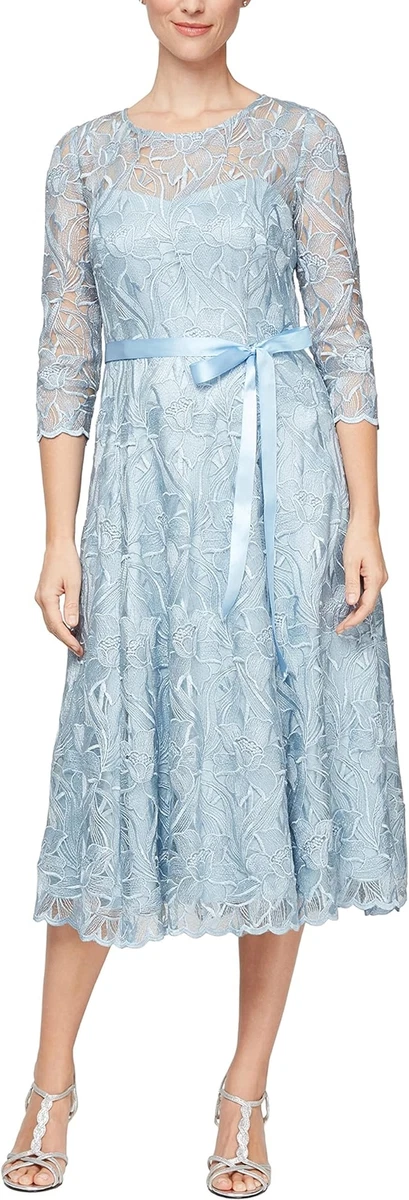 alex evenings women's tea length embroidered dress illusion sleeves BIAS TURTLENECK COMBO MAXI DRESS XL / CHAMPAGNE main image 0