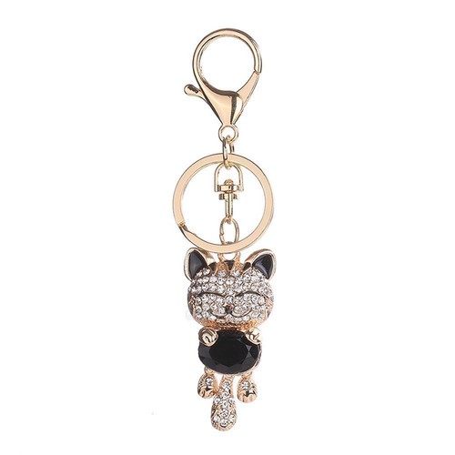 Keyring Gold Woman Swarovski Elements Original G4Love Crystals Cat eBay