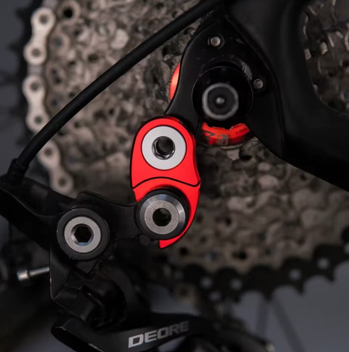 Extensión de suspensión de desviador de bicicleta extensor de engranaje de carretera de aluminio para bicicleta de montaña Foto 2 de 4