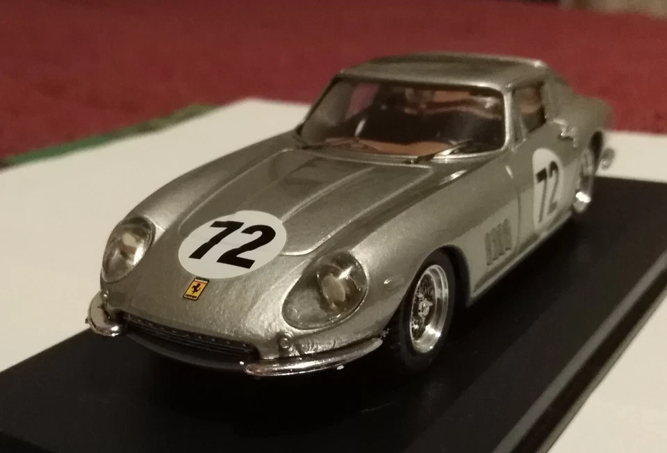 BEST MODEL 1:43 FERRARI 275 GTB/4 MARCHESI/RAVETTO TARGA FLORIO 1967 NO BOX/TECA - Immagine 2 di 4