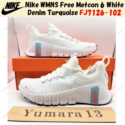 Nike WMNS Free Metcon 6 White Denim Turquoise FJ7126-102 Women's