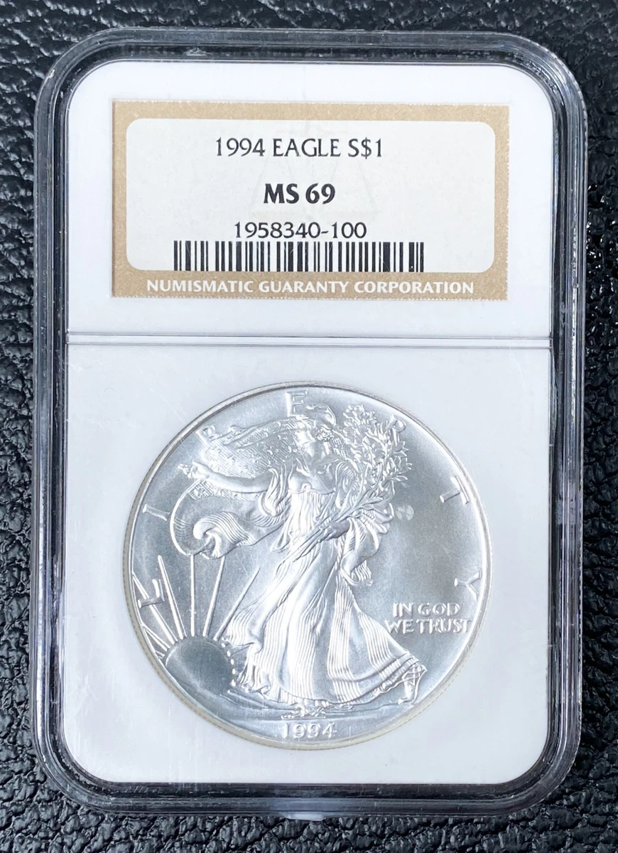 American Eagle MS 69 Graded 1994 Silver Bullion Coins for sale | eBay